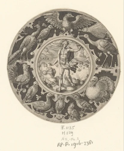 Lucht by Crispijn van de Passe, print, 1574-1637