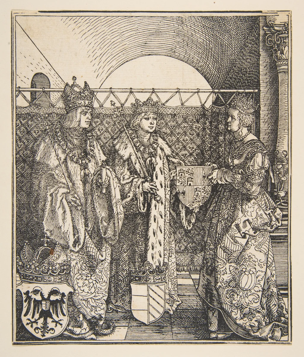 The Betrothal of Philip and Joanna by Albrecht Dürer, print, 1485-1528