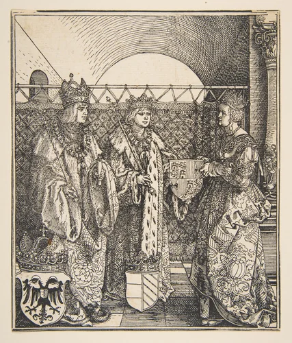 The Betrothal of Philip and Joanna by Albrecht Dürer, print, 1485-1528