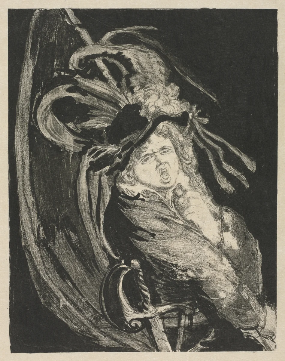 Standard Bearer by Henri De Groux, print, 1893