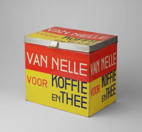 Coffee and Tea Box for the Dutch company Van Nelle by Jacob Jongert, design, 1928
