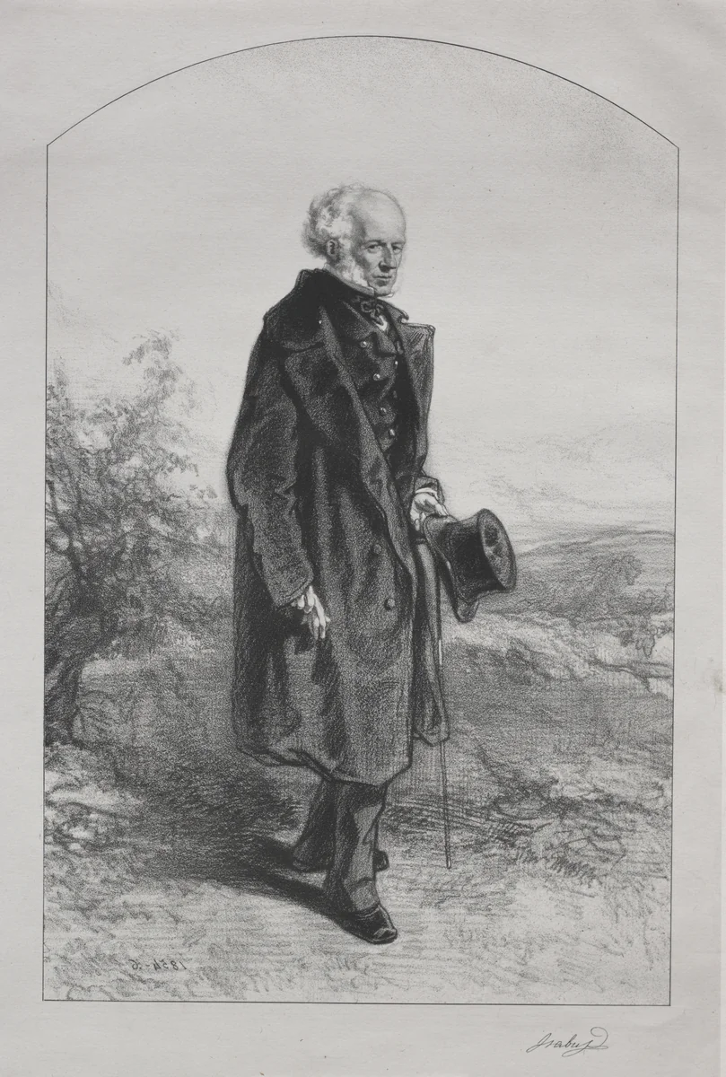 Isabey by Paul Gavarni, print, 1854-1856