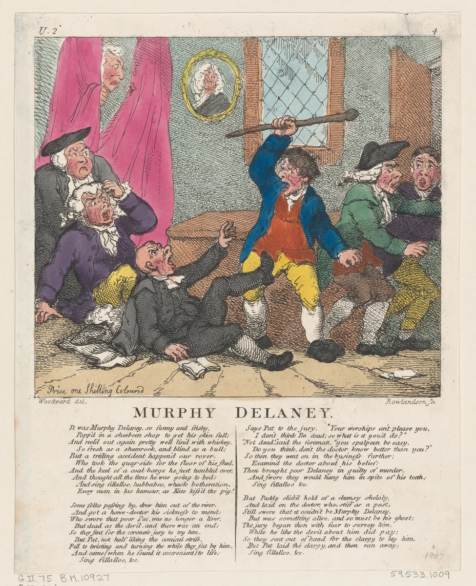 Murphy Delaney by Thomas Rowlandson, print, 1807