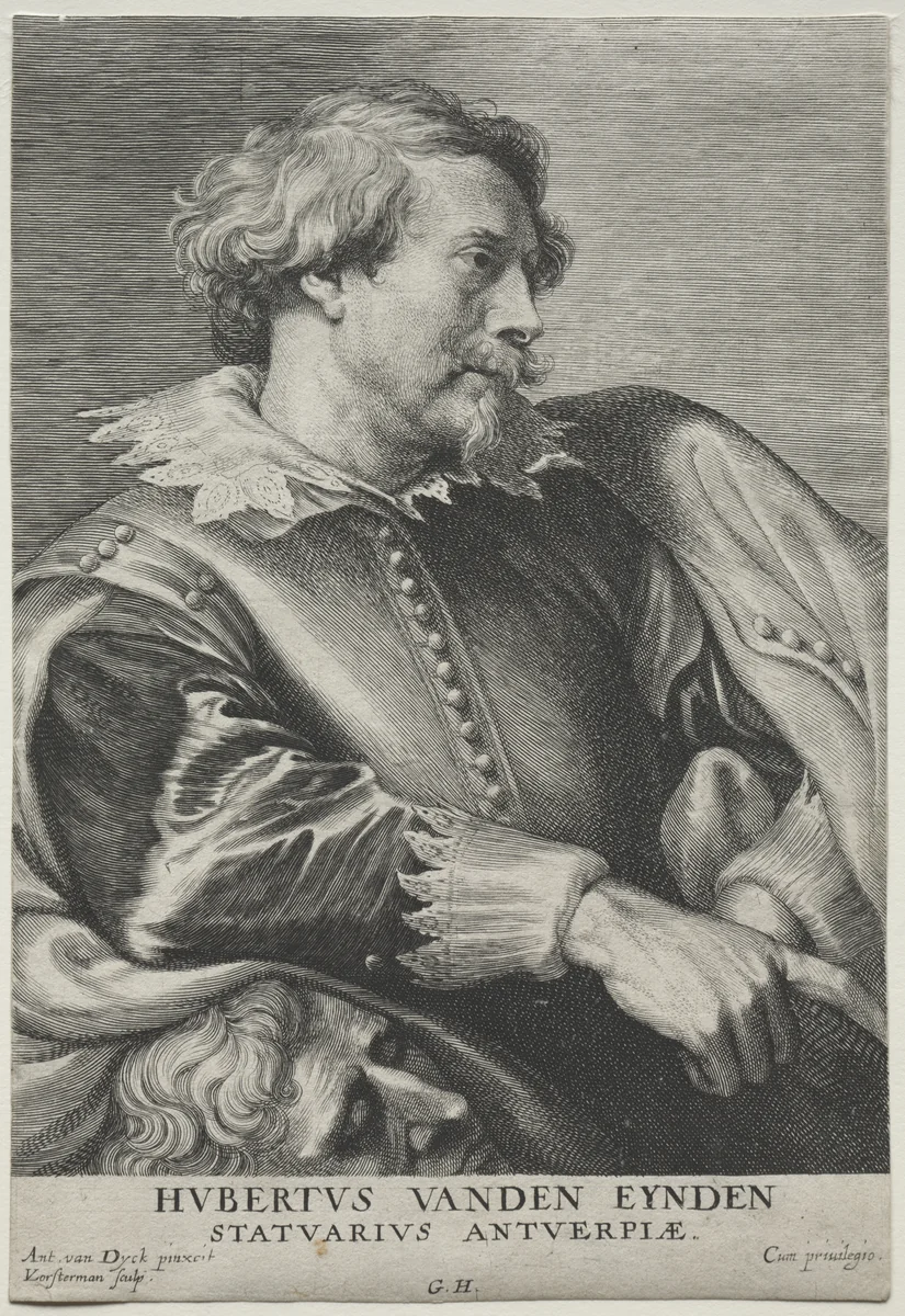 Hubert van den Eyden by Lucas Emil Vorsterman, print, 1630-1633