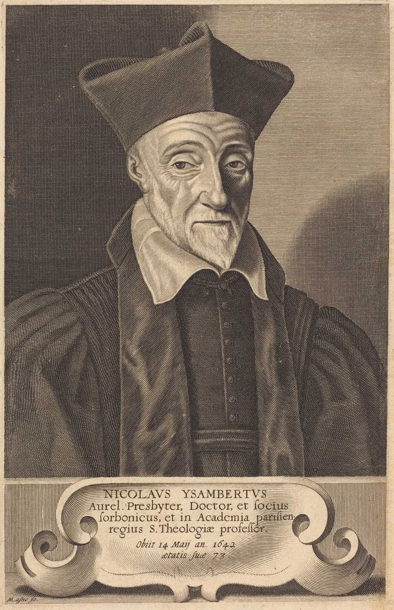 Nicolas Ysambert by Michel Lasne, print, 1642