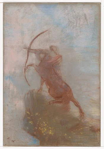 The Centaur by Odilon Redon, drawing, 1895