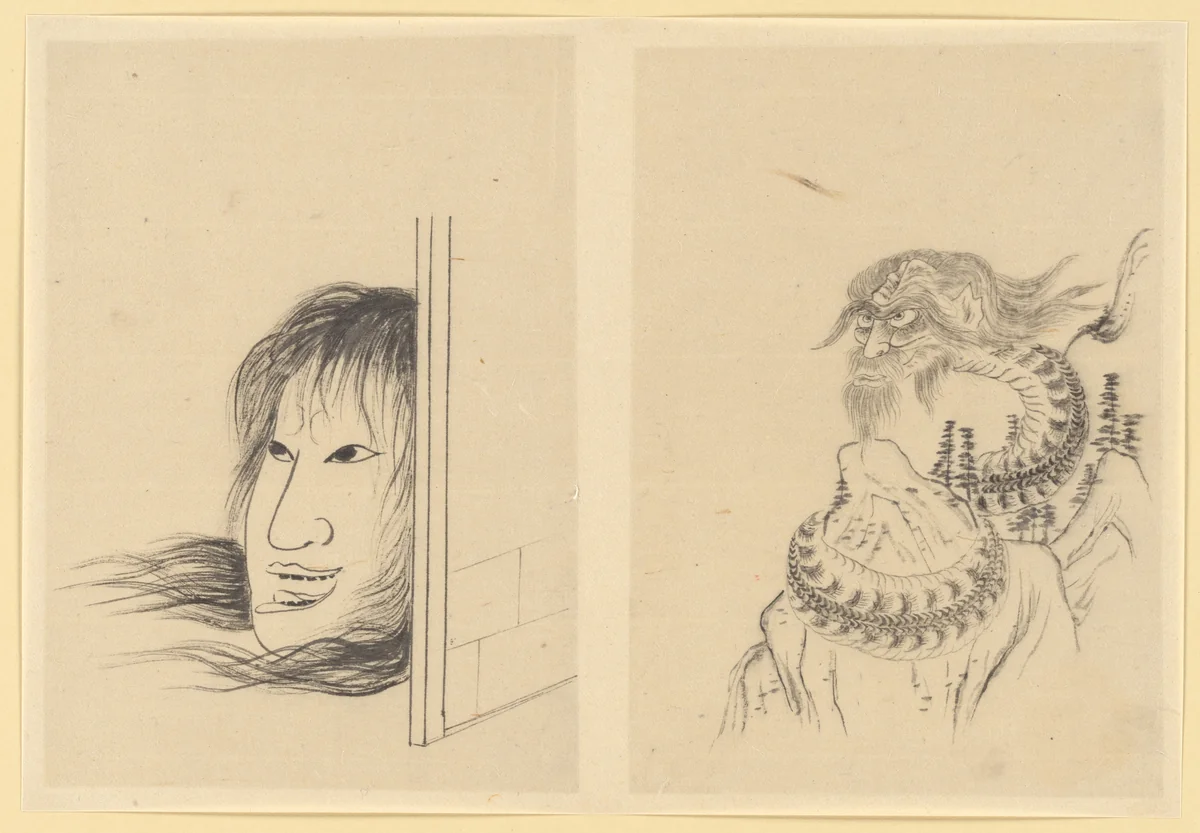 Ghosts by Katsushika Hokusai (葛飾 北斎), painting, 1700-1899