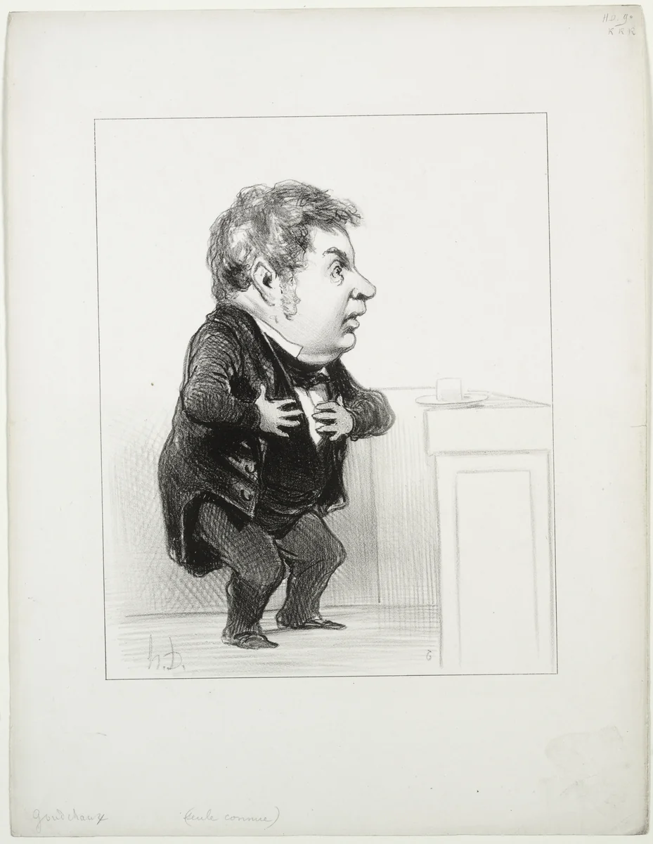 Michel Goudchaux by Honoré Daumier, print, 1849