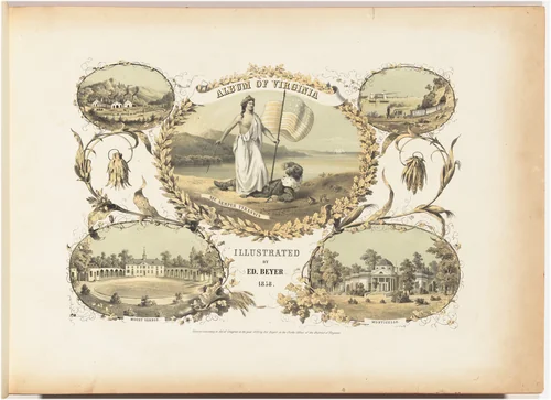 Title Page by Edward Beyer, print, 1858