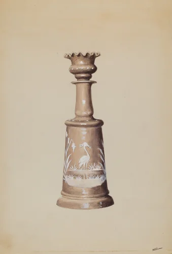 Scent Bottle with Stopper by Charles Moss, index of american design, 1936