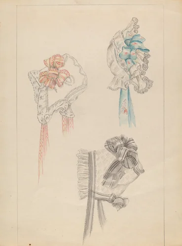 Caps by American 20th Century, index of american design, 1935-1942