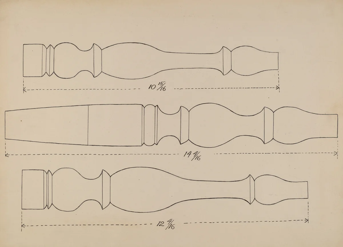 Writing Armchair by Rolland Livingstone, index of american design, 1940