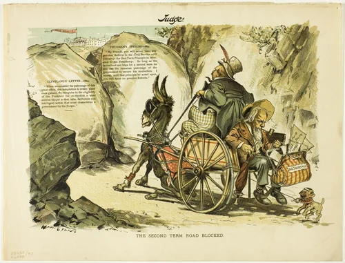 The Second Term Road Blocked, from Judge by Grant Hamilton, print, 1884