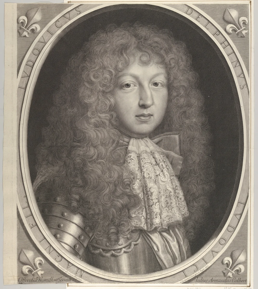 Louis de France, called Le Grand Dauphin or Monseigneur by Robert Nanteuil, print, 1677