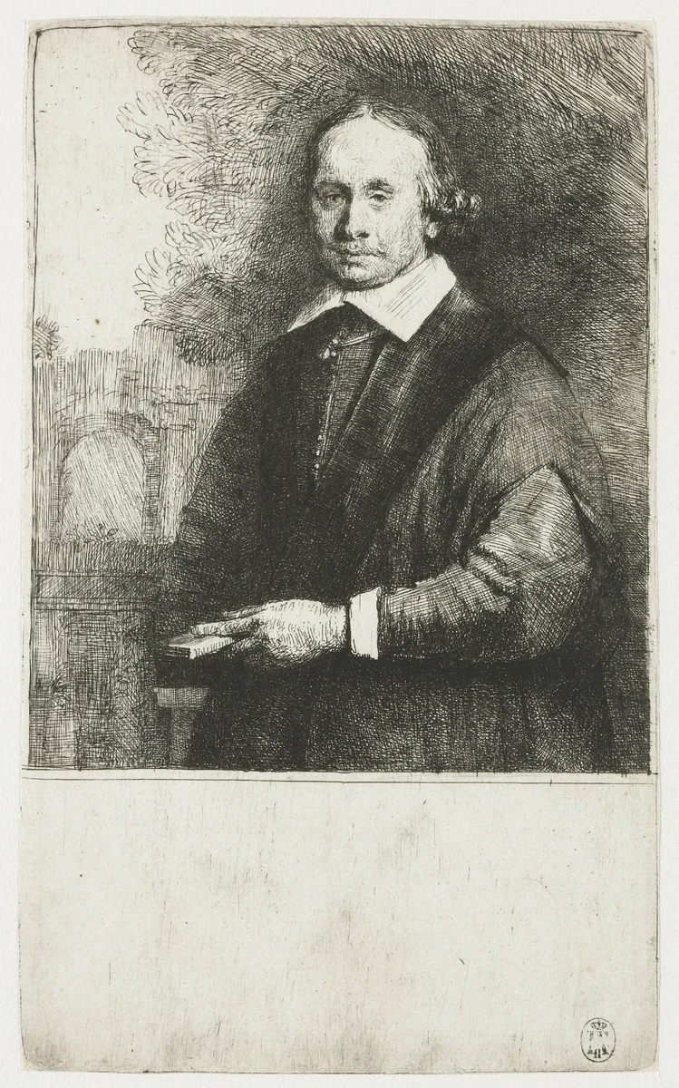 Jan Antonides van der Linden by Rembrandt van Rijn, print, 1665