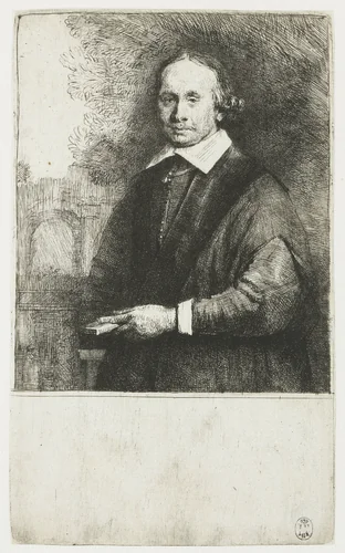 Jan Antonides van der Linden by Rembrandt van Rijn, print, 1665