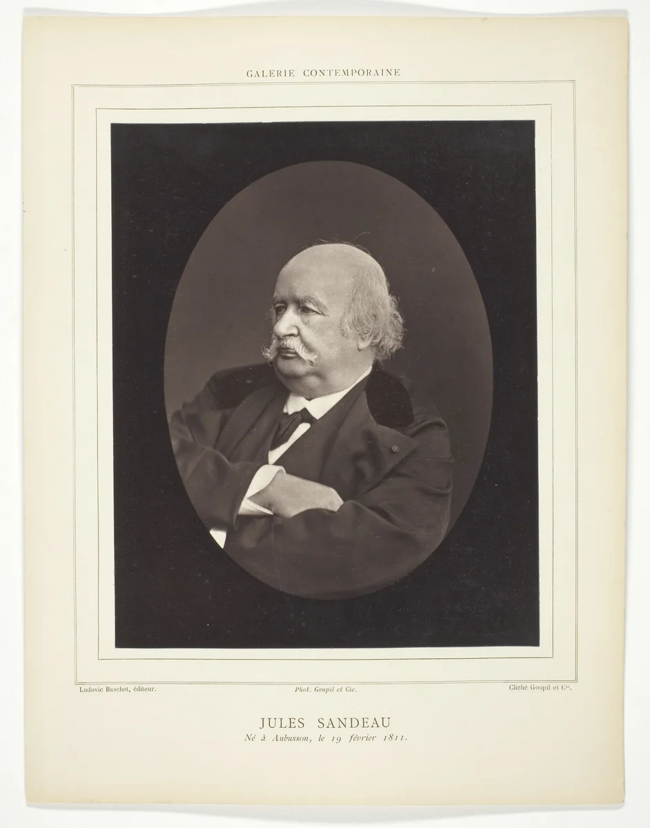 Jules Sandeau by Goupil et Cie, photograph, 1875-1885