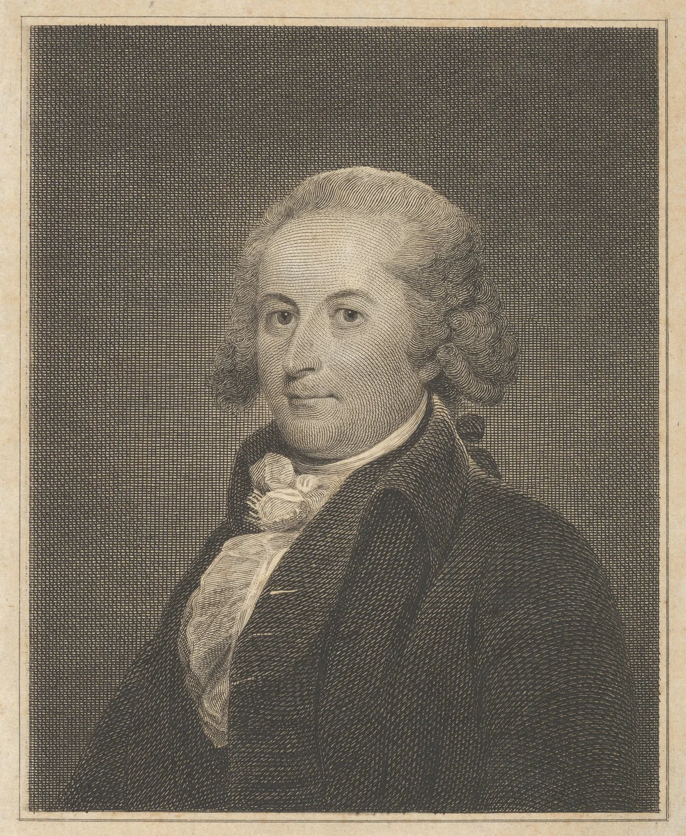 The Poet John Trumbull (1750–1831) by Peter Maverick, print, 1820