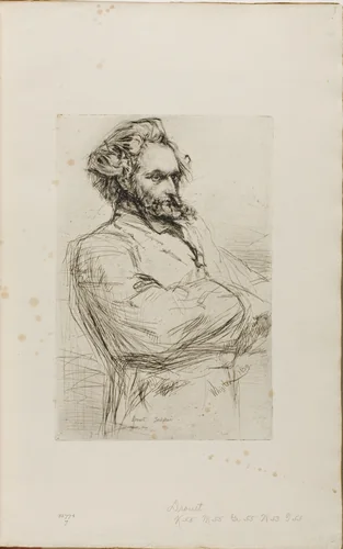 C. L. Drouet, Sculptor by James McNeill Whistler, print, 1859