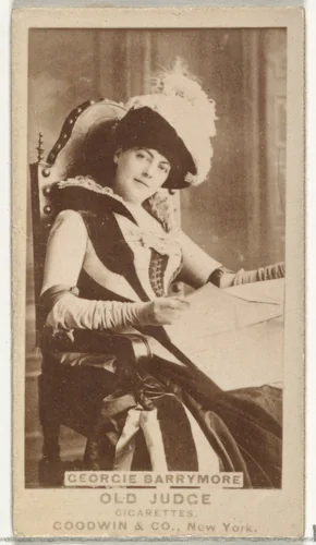 Georgie Barrymore, from the Actors and Actresses series (N171) for Old Judge Cigarettes by Goodwin & Company, photograph, 1886-1890