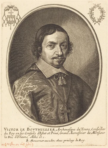 Victor Bouthillier by Balthasar Moncornet, print, 1600-1668
