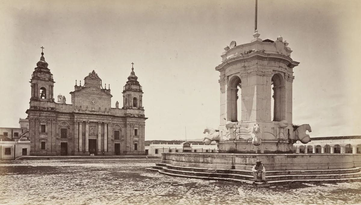 Plaza, Guatemala by Eadweard Muybridge, photograph, 1875