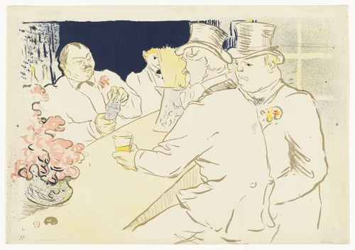 Irish American Bar, Rue Royale by Henri de Toulouse-Lautrec, print, 1895
