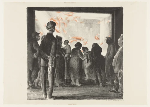 Fish by Mabel Dwight, print, 1928