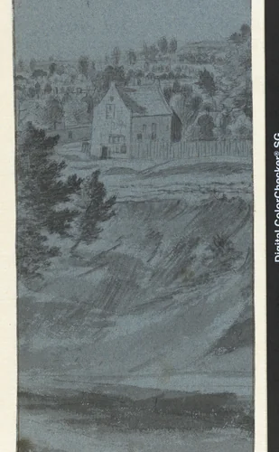 Rijnpoort te Arnhem by Joris van der Haagen, drawing, 1625-1669