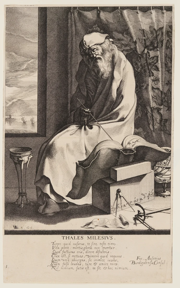 Thales Milesius, from Seven Wise Men of Greece by Jacques de Gheyn III, print, 1616