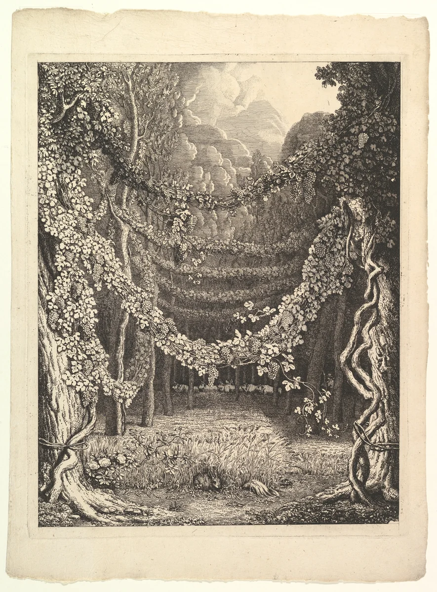 Frontispiece for Heft IV of "Homer nach Antiken gezeichnet", Göttingen: Heinrich Dieterik, 1801–05 and Stuttgart: J. G. Cotta, 1821 by Johann Heinrich Wilhelm Tischbein, print, 1791-1801