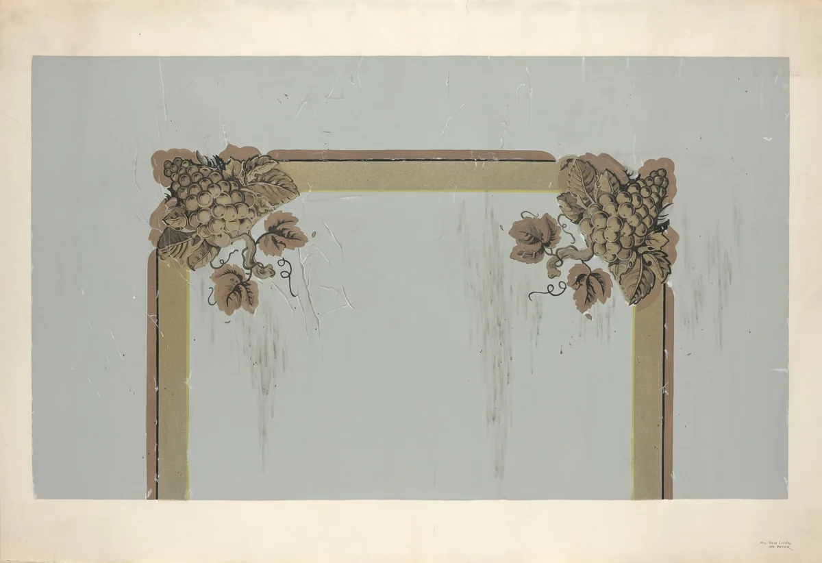 Window Shade by Gene Luedke; George Beyer, index of american design, 1935-1942