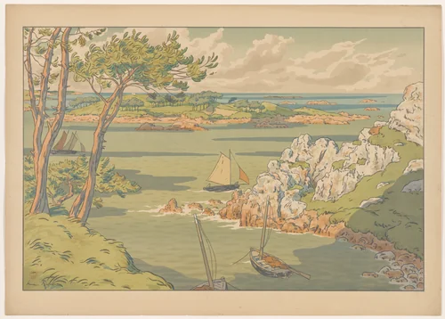 Aspects of Nature: The Island by Henri Rivière, print, 1898