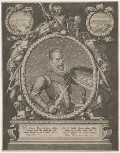 Alexander Farnese, Duke of Parma by Crispijn van de Passe I, print, 1565-1637