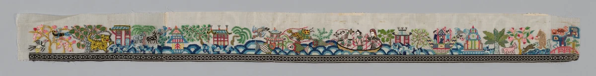 Border (from Woman's Garment) by China, textile, 1875-1900