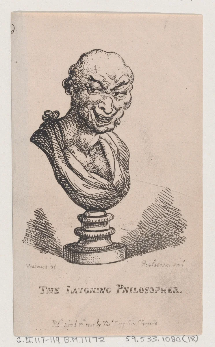 The Laughing Philosopher by Thomas Rowlandson, print, 1808