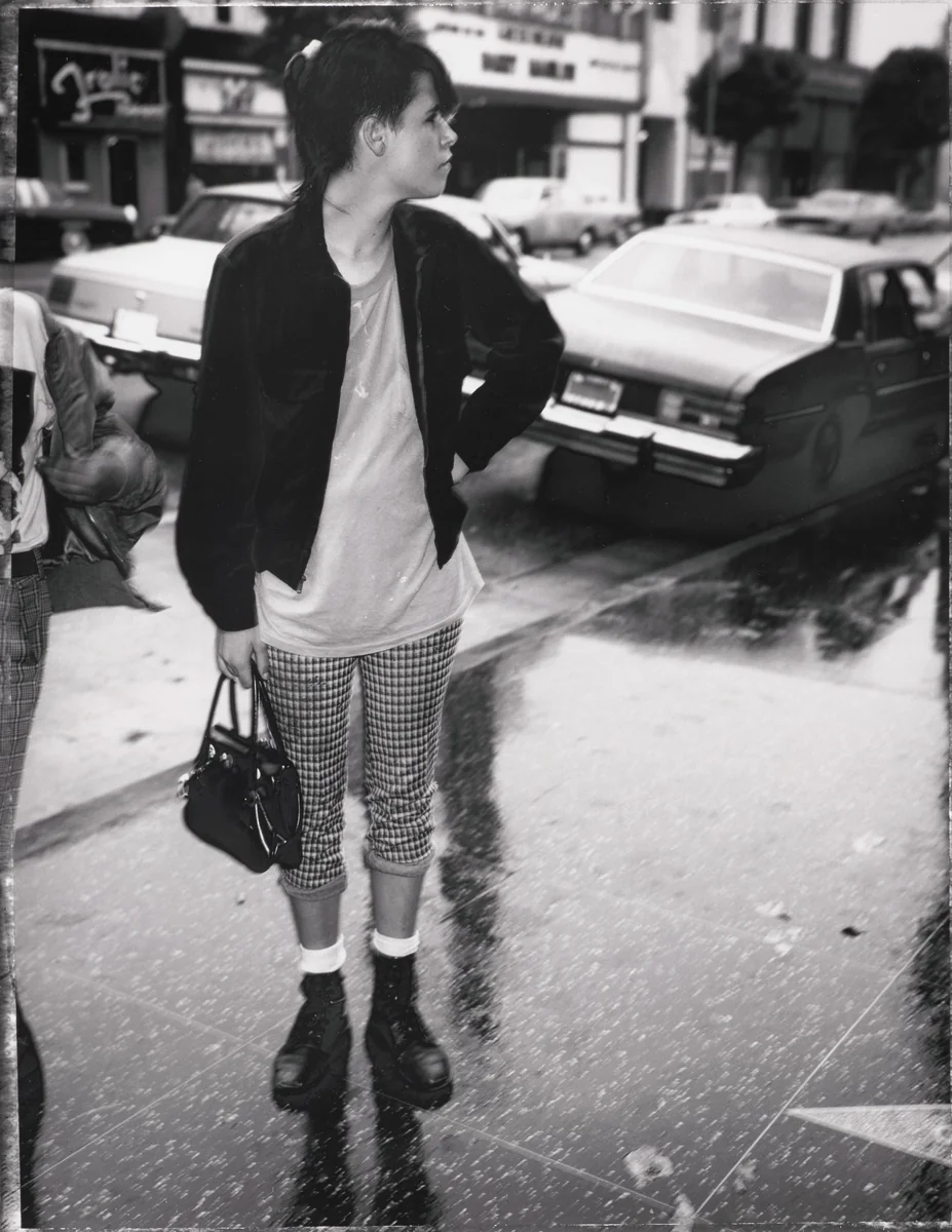 Ragdoll with Patent Leather Purse by Jim Goldberg, photograph, 1990