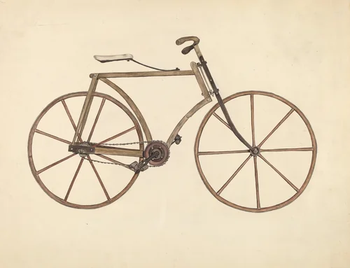 Bicycle by Marjorie Lee, index of american design, 1937