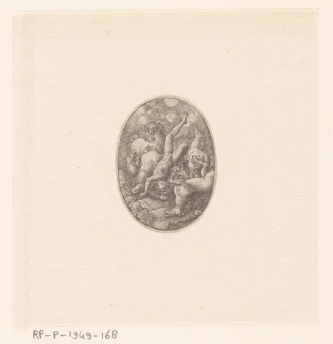 Val van Phaëton by Etienne Delaune, print, 1573-1580