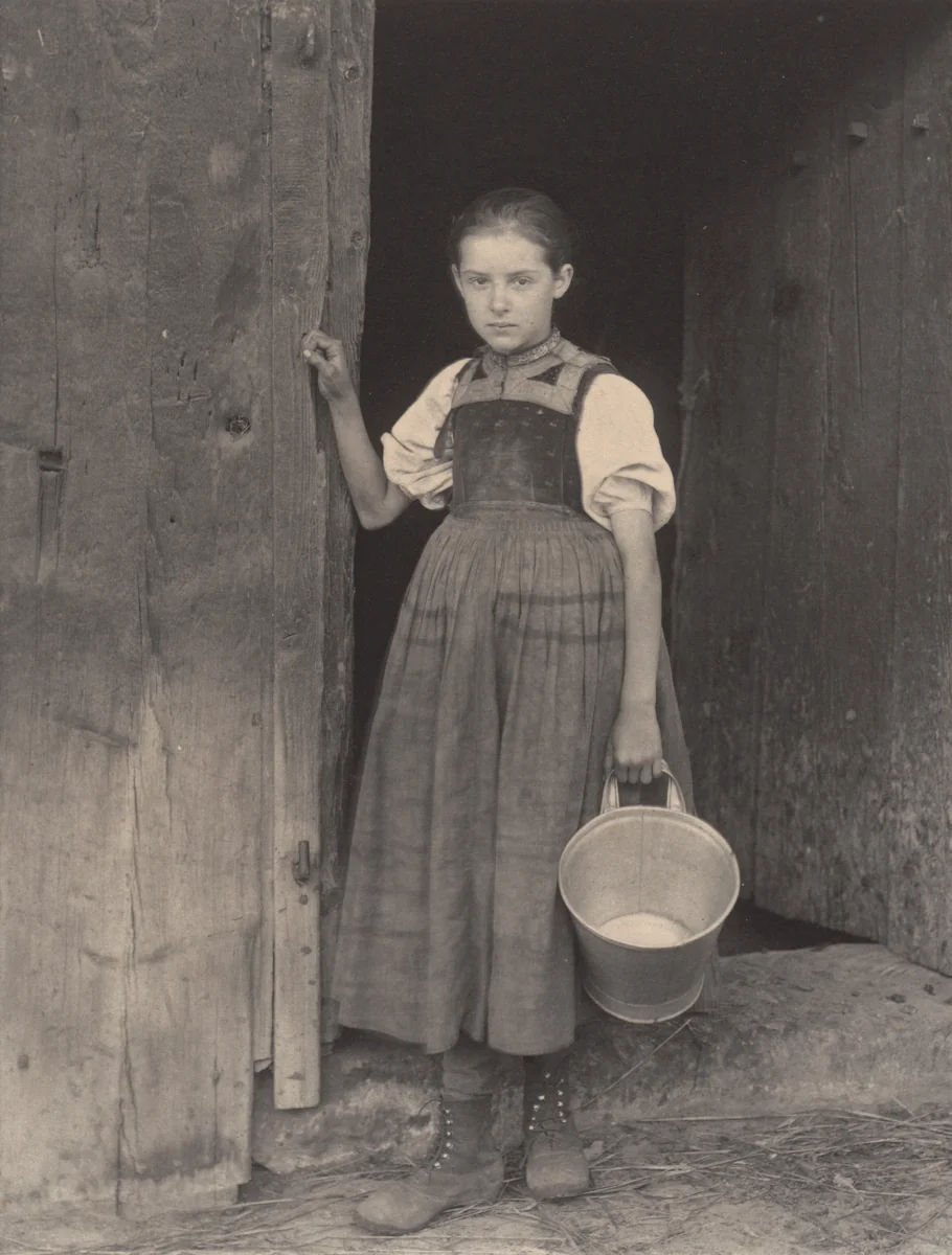 The Little Milkmaid by Alfred Stieglitz, photograph, 1894