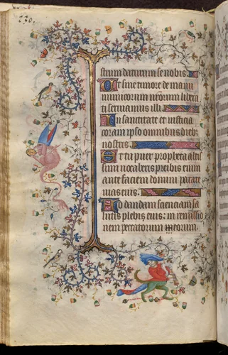 Hours of Charles the Noble, King of Navarre (1361-1425): fol. 65v, Text by Master of the Brussels Initials and Associates, book, 1400-1410