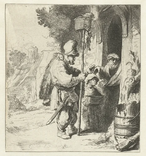 The rat catcher by anonymous, print, 1632