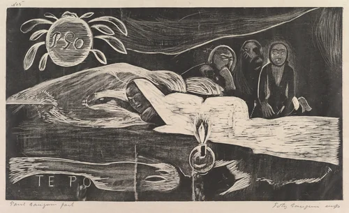 Te Po by Paul Gauguin, print, 1893-1894