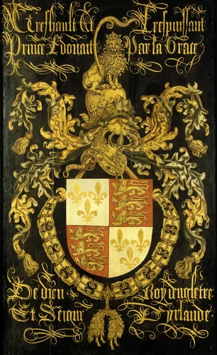 Shield of Edward IV (1442-83), King of England, in his Capacity as Knight of the Order of the Golden Fleece by Unknown, other, 1481