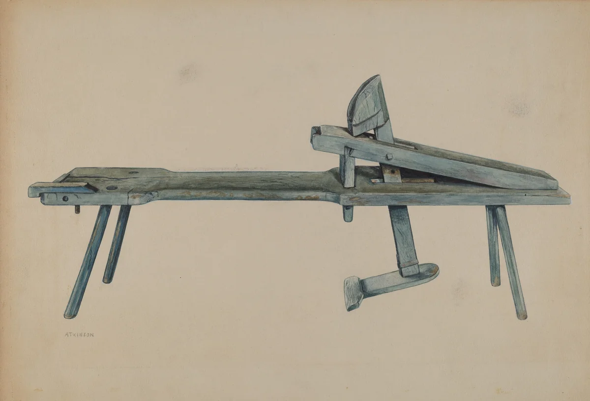 Economy "Schnitzelbank" by Ralph Atkinson, index of american design, 1937