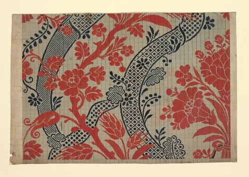 Mise-en-carte (Point-paper) by France, textile, 1775-1825