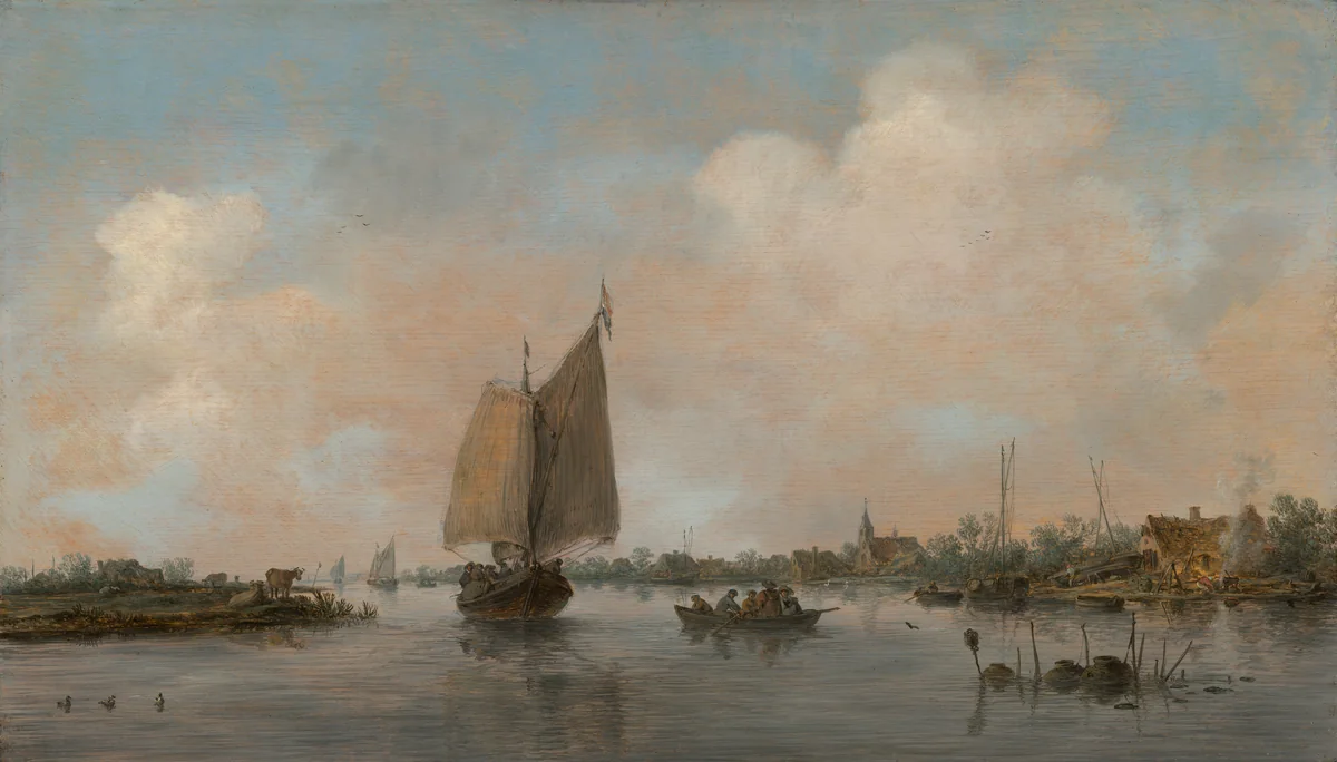 River View by Jan van Goyen, painting, 1644