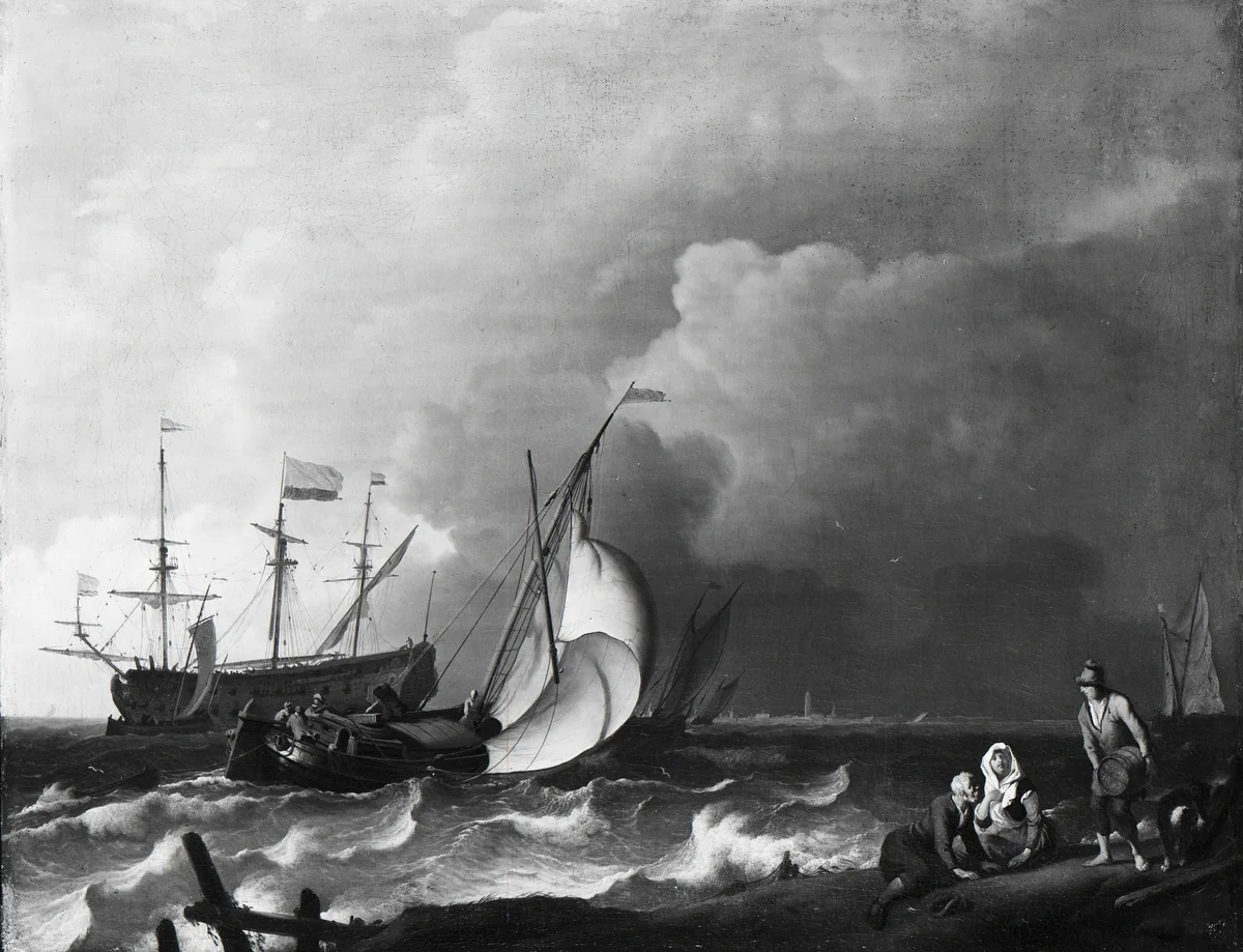 Rough Sea by Ludolf Bakhuysen, painting, 1692