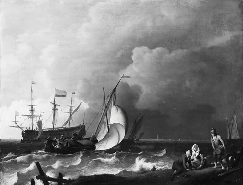 Rough Sea by Ludolf Bakhuysen, painting, 1692