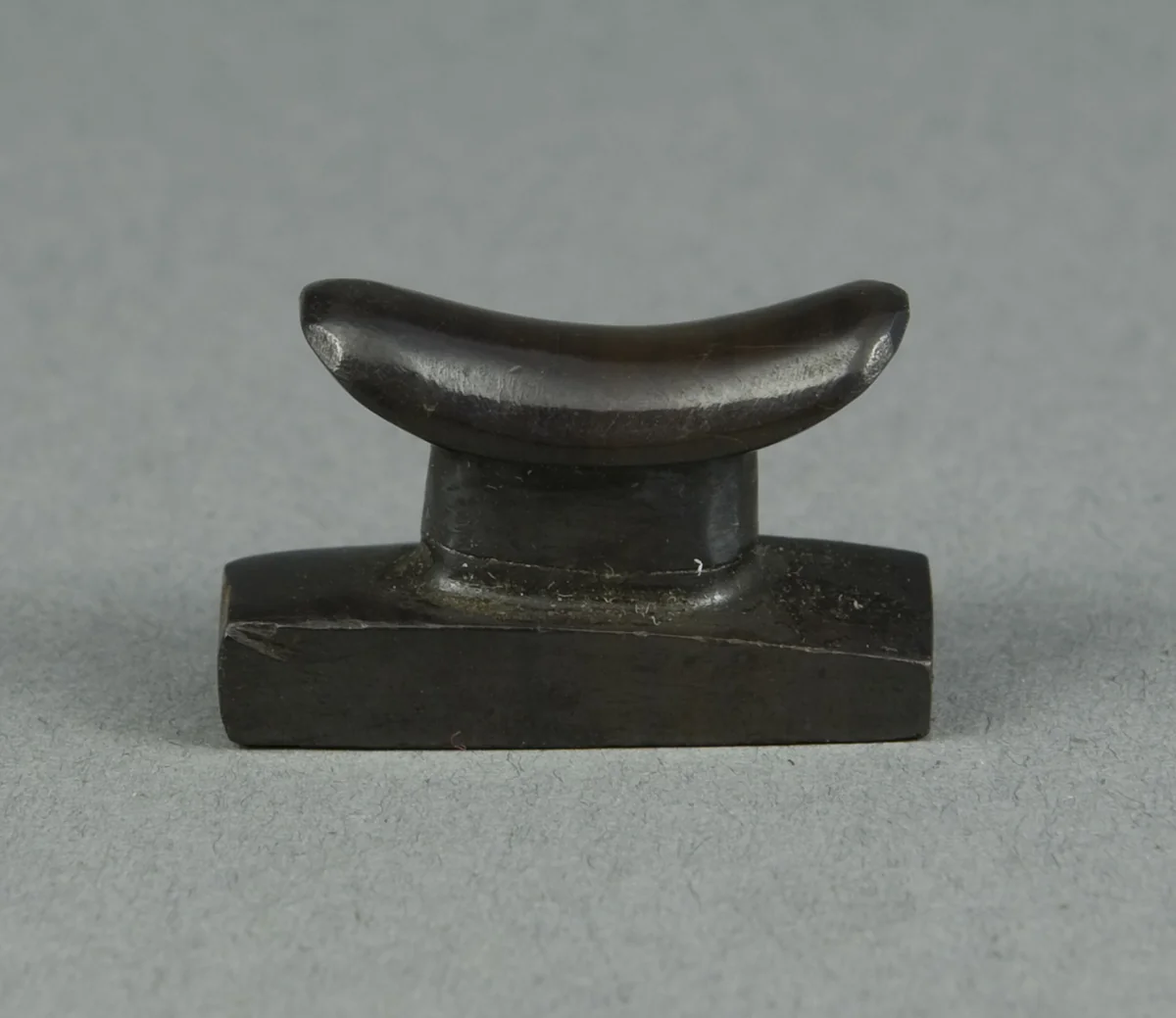 Amulet of a Headrest by Egyptian, metalwork, -664--332